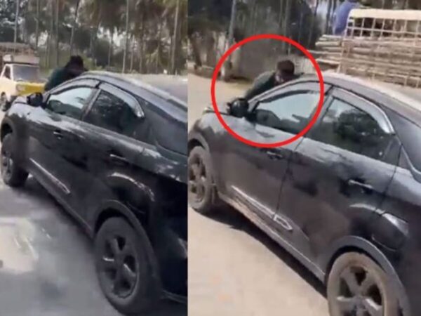 Bengaluru Woman Drives With Man Lying On Car's Bonnet